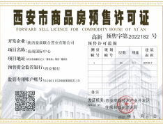 秦商国际中心预售许可证