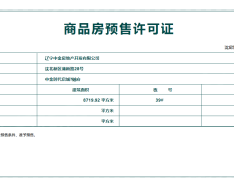 中金时代启城预售许可证