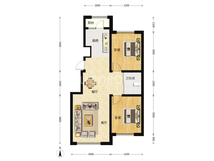 祥和家园--建面 85m²