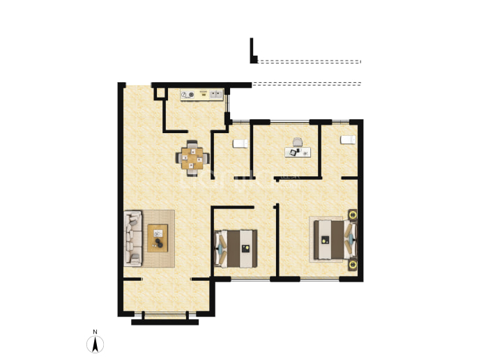 天鸿公园大道--建面 100m²