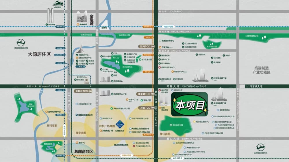 中铁卓萃区位
