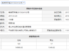 怡翠尊堤预售许可证