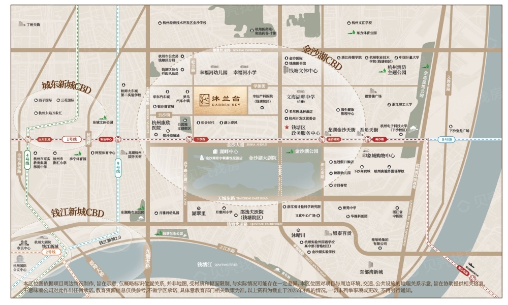 滨江兴耀沐兰台区位