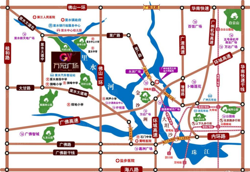 万冠广场区位