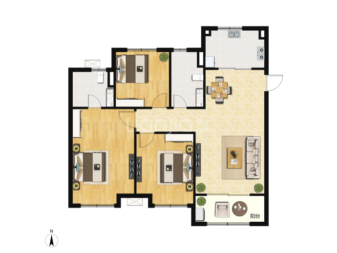 金玉府--建面 120m²