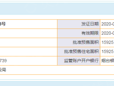 城发泰颐新城预售许可证