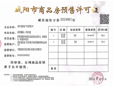 璟樾府预售许可证