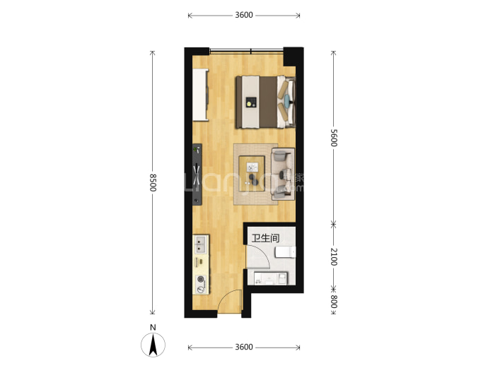 兰石 豪布斯卡--建面 41m²