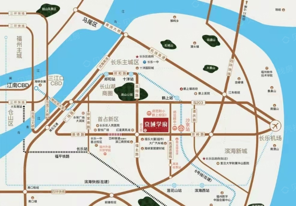长乐京域学府区位