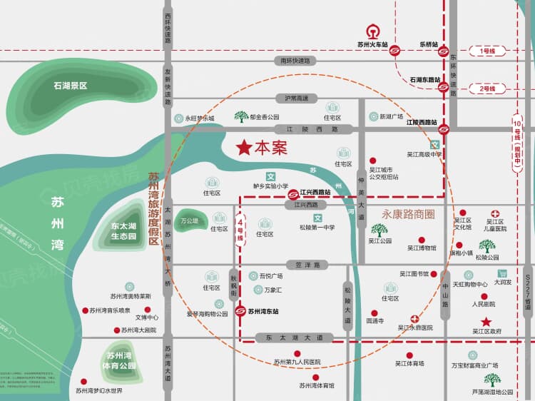 白鹭湾樱花小院区位相册