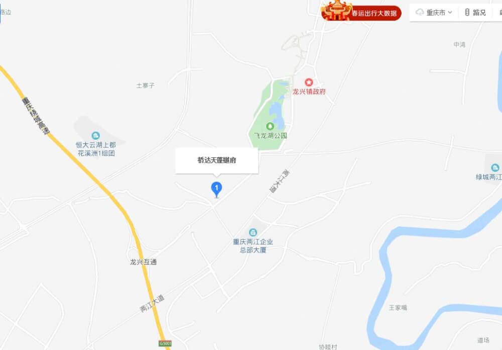 桥达天蓬樾府区位