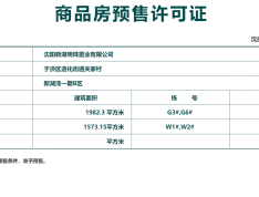 新湖美丽洲预售许可证