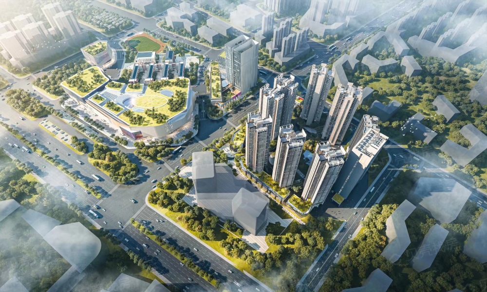 公交珠实花城云著效果图