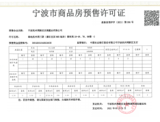 绿地海湾预售许可证