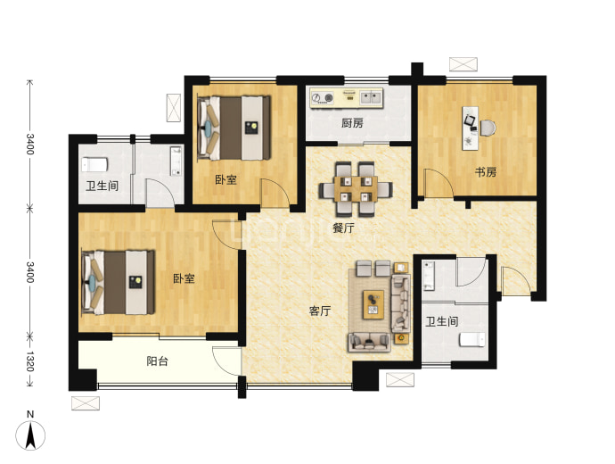 逸景佲园--建面 111m²