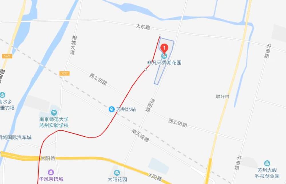 环秀湖花园区位