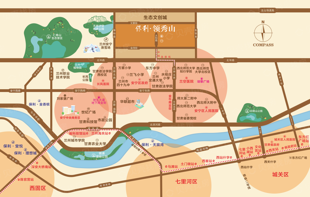 保利领秀山区位
