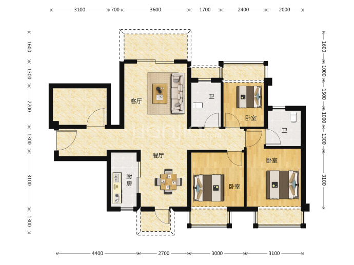 荣和·五象学府--建面 99m²