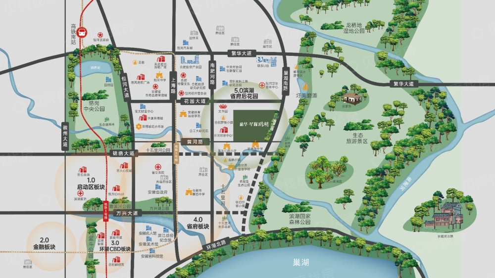 新华星耀玥湖区位