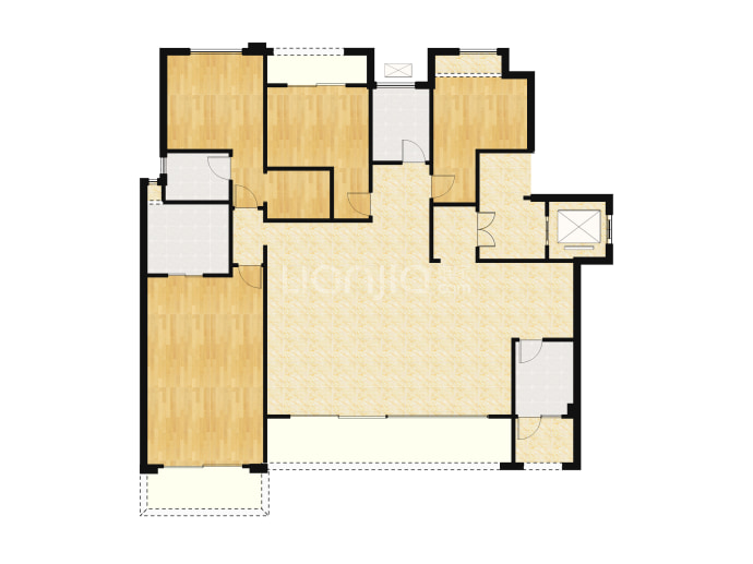 华侨城嘉陵江天--套内 174m²