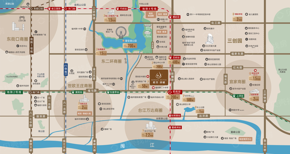 榕发湖樾区位
