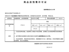 建发水利天玺湾雅苑预售许可证