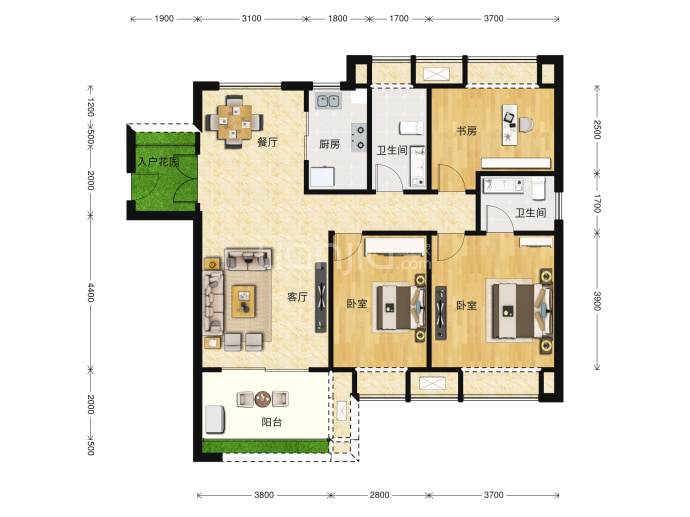 云山壹品--建面 100m²