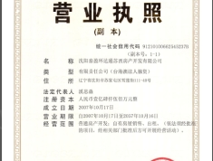 泰盈十里锦城开发商营业执照