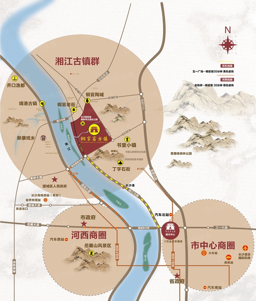 铜官窑地图高清图片