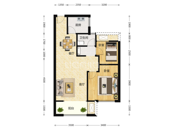 海云间--建面 70.18m²