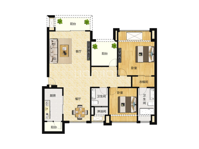 恒福天悦--建面 111m²