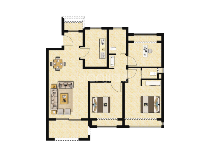 上实海上菁英--建面 85m²