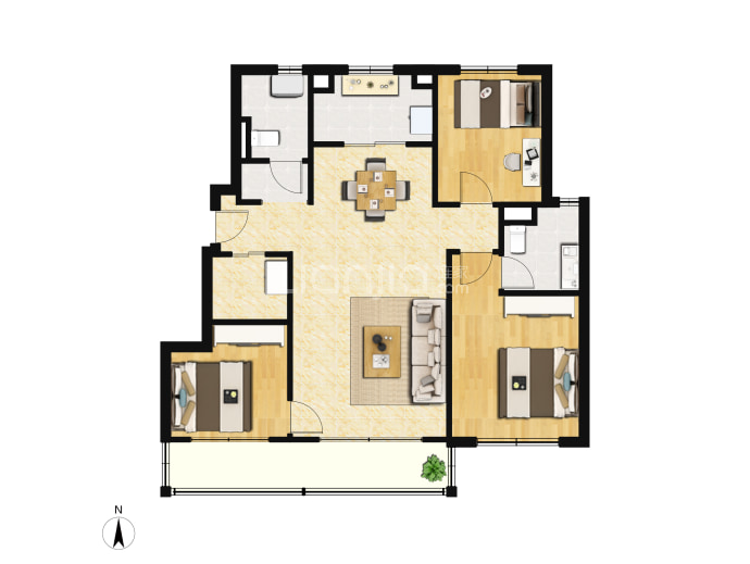 首创 天阅山河--建面 109m²