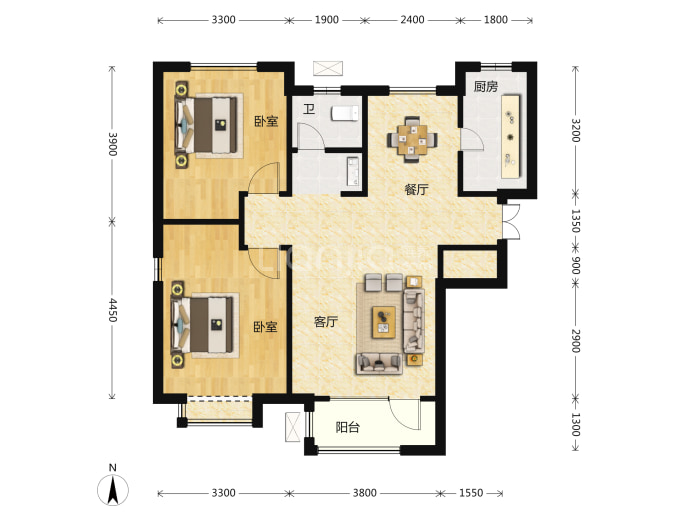 玺悦峰--建面 95m²