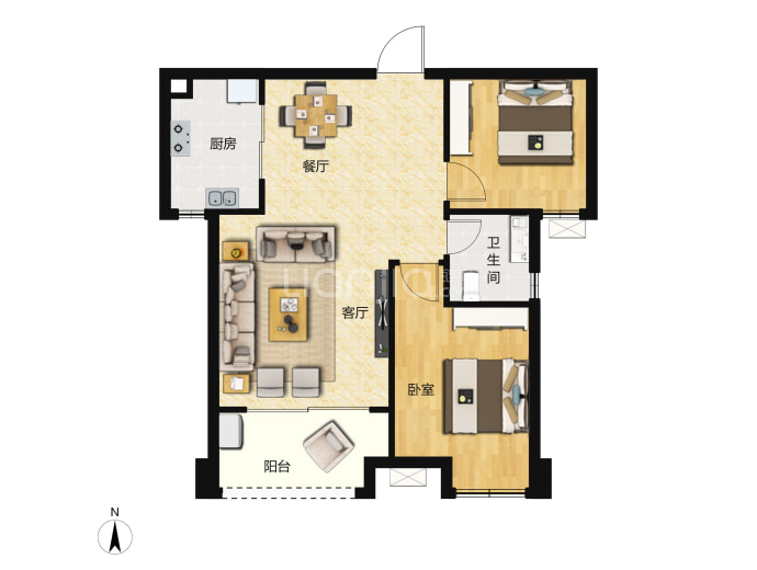 特房莱昂公馆三期--建面 76m²