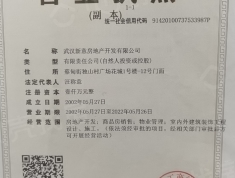 汉水新城中法印象开发商营业执照