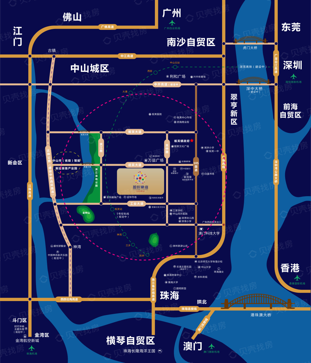 盈悦森境区位