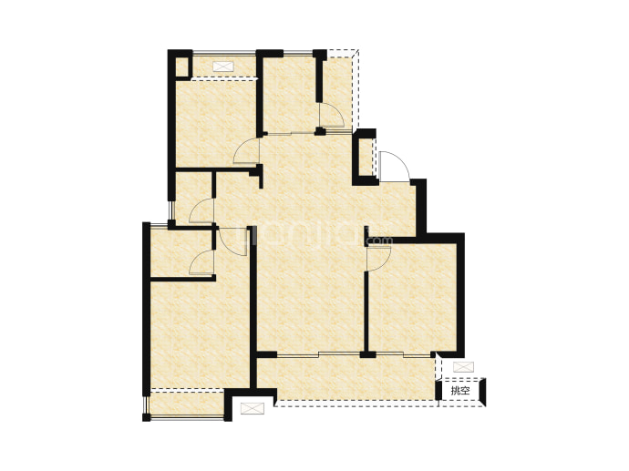 光明拾光里MOMΛ--套内 80.53m²