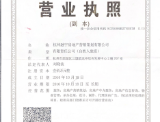 鑫远·太湖健康城销售代理营业执照
