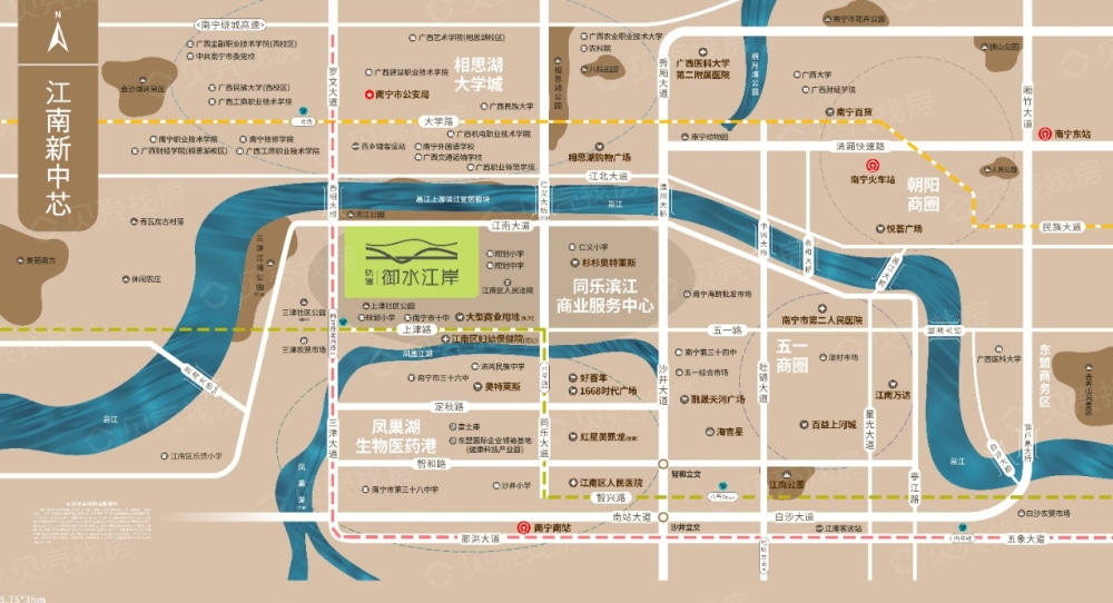 轨道御水江岸区位