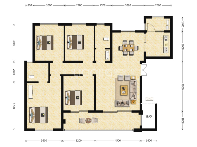 荣融雍泽公馆--建面 131m²