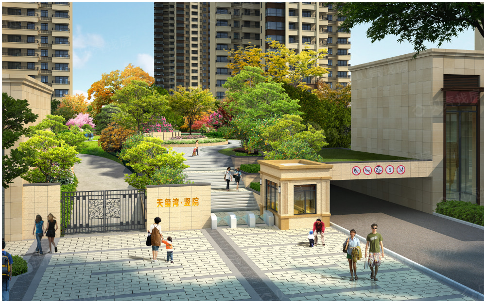 【中房天玺湾竖院_株洲中房天玺湾竖院楼盘】效果图相册-株洲贝壳新房