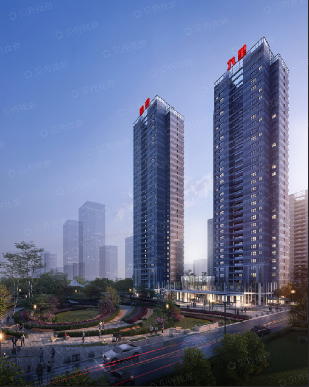 【嘉惠九里_长春嘉惠九里楼盘】效果图相册|高清大图-长春贝壳新房