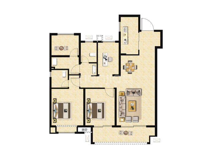 十里锦绣--建面 119m²