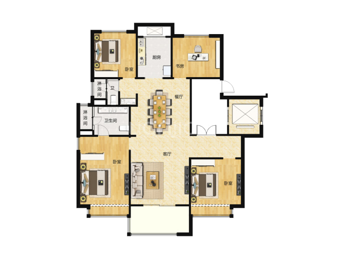 翡丽公馆--建面 143m²