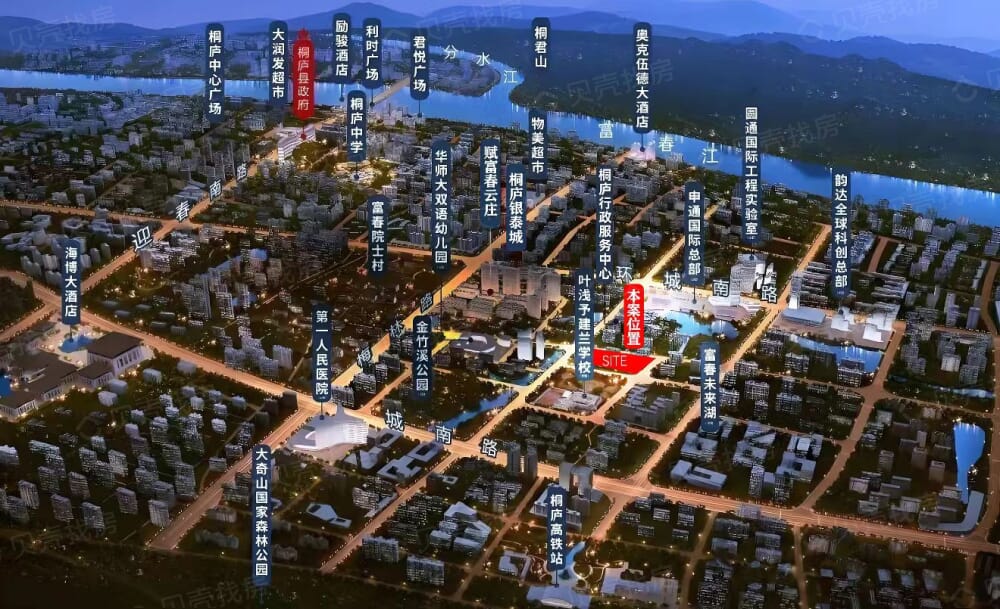 龙大富春园区位