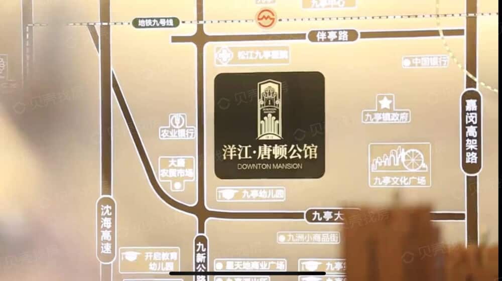 洋江唐顿公馆区位
