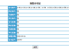 越秀岄湖郡预售许可证