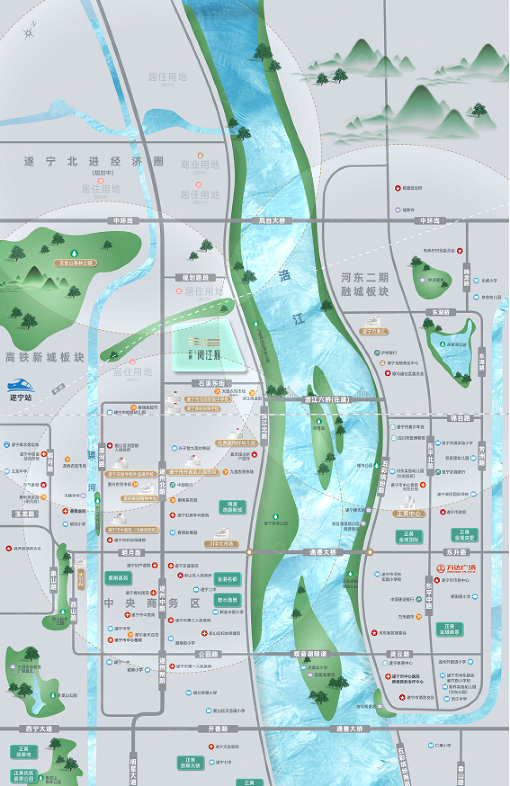 正黄阅江府区位