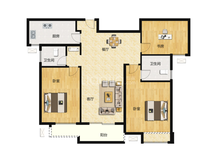 兰江公园里--建面 114.05m²